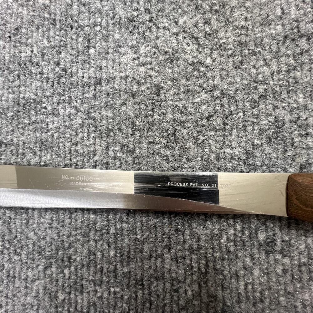 Cutco 23 Slicing Knife Wood Handle USA Made 14" Carving Chef Collectible - Picture 3 of 7